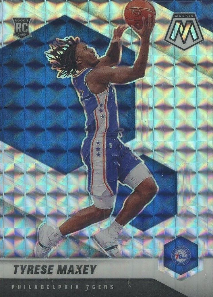 2020  Panini Mosaic Tyrese Maxey #203 Basketball Card