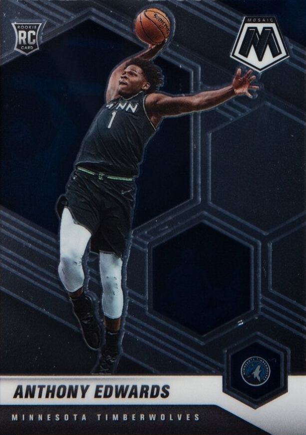 2020  Panini Mosaic Anthony Edwards #201 Basketball Card