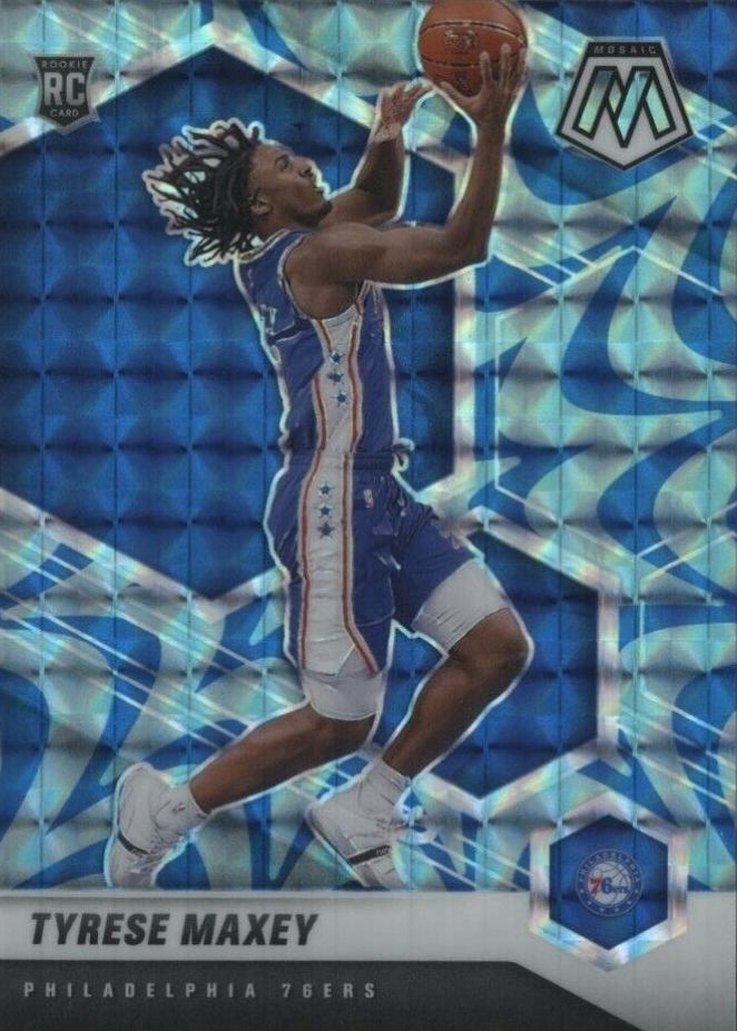 2020  Panini Mosaic Tyrese Maxey #203 Basketball Card