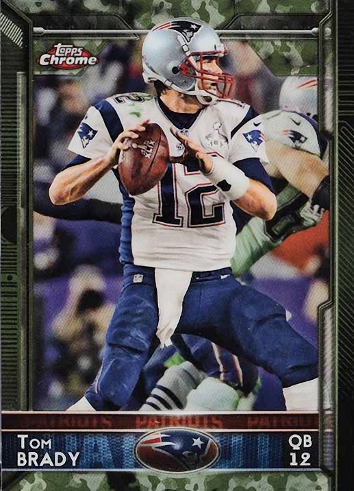 2015 Topps Chrome Mini Tom Brady #50 Football Card