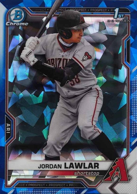 2021 Bowman Draft Chrome Sapphire Edition Jordan Lawlar #BDC194 Baseball Card