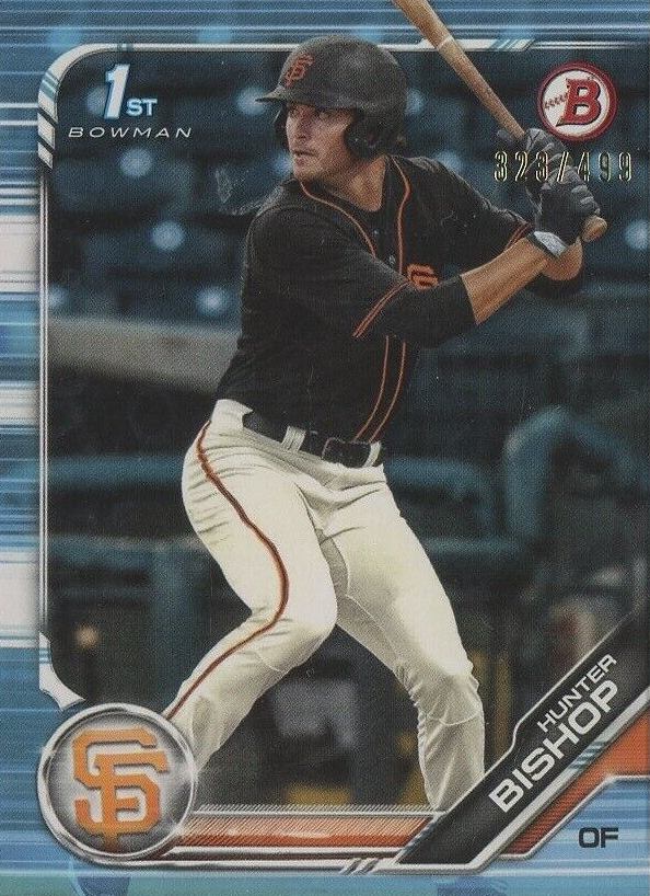 2019 Bowman Draft Hunter Bishop #BD31 Baseball Card