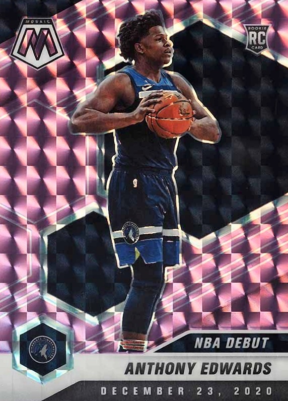 2020  Panini Mosaic Anthony Edwards #261 Basketball Card