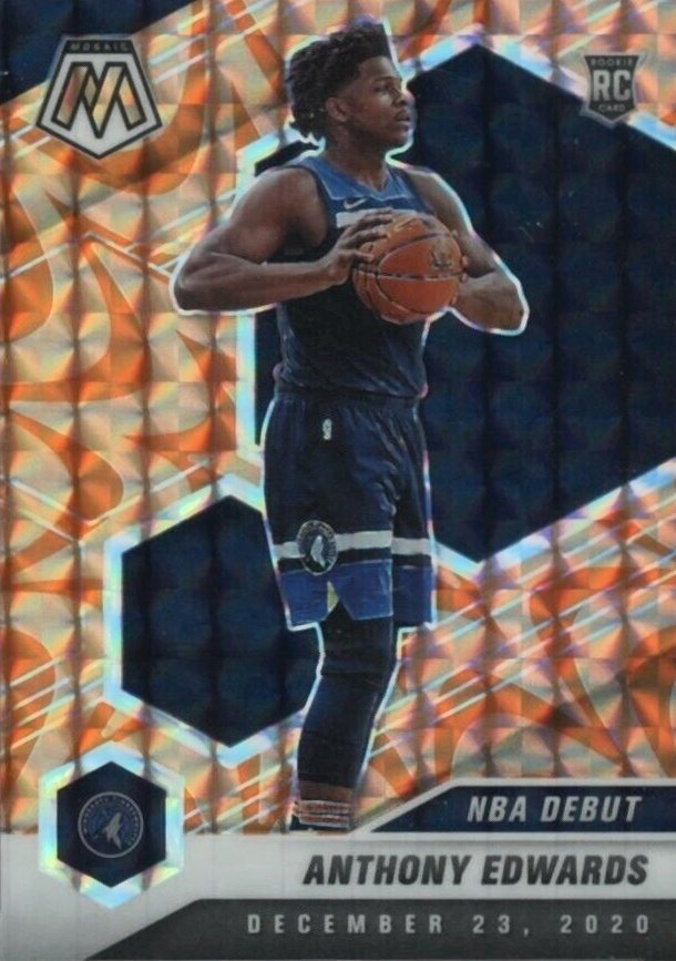 2020  Panini Mosaic Anthony Edwards #261 Basketball Card