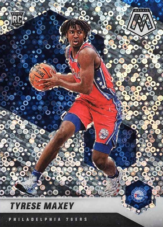 2020  Panini Mosaic Tyrese Maxey #203 Basketball Card