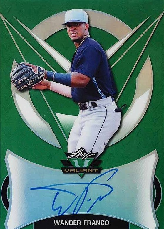 2019 Leaf Valiant Autographs  Wander Franco #BAWF1 Baseball Card