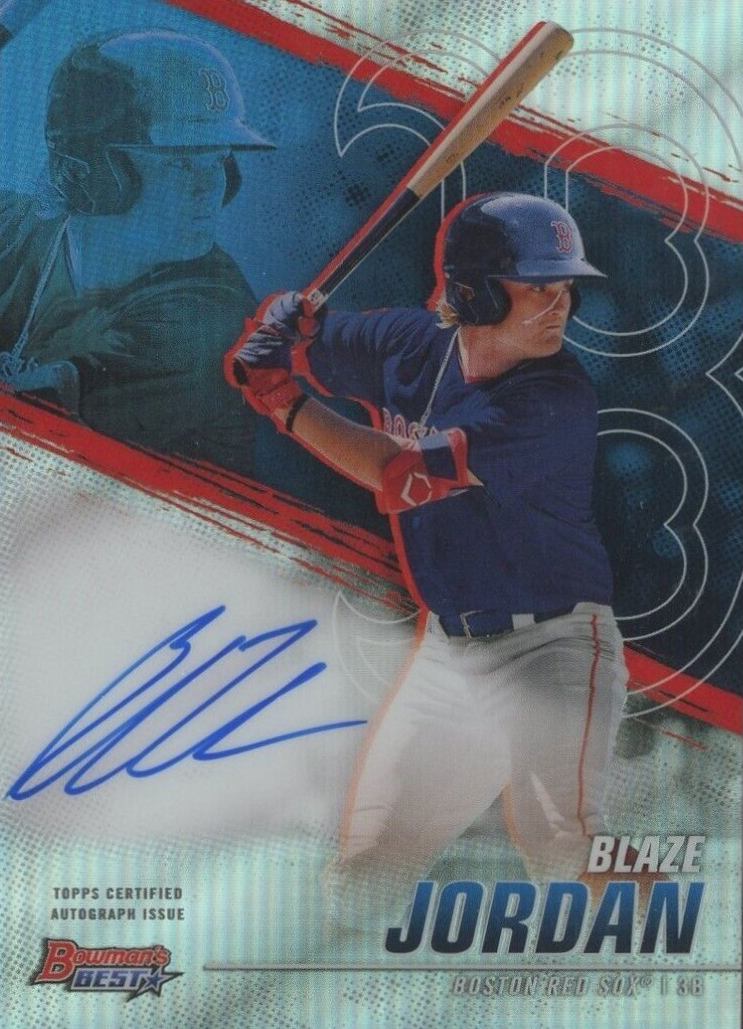 2021 Bowman's Best of 2021 Autographs Blaze Jordan #B21BJ Baseball Card