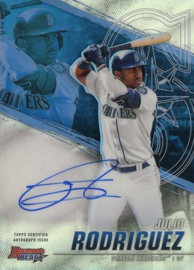 2021 Bowman's Best of 2021 Autographs Julio Rodriguez #B21JR Baseball Card