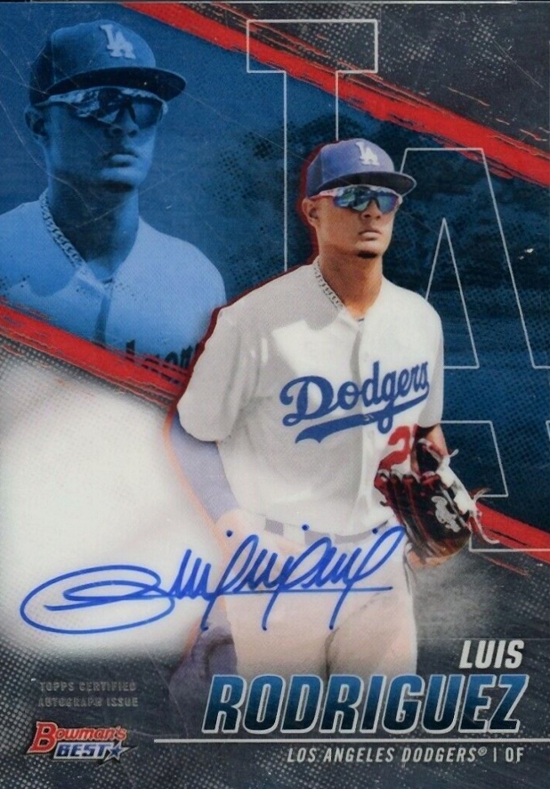 2021 Bowman's Best of 2021 Autographs Luis Rodriguez #B21LRZ Baseball Card