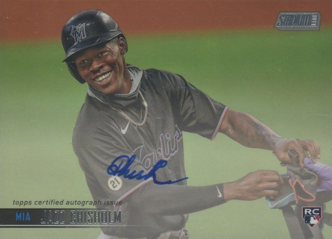 2021 Topps Stadium Club Autographs Jazz Chisholm #SCBAJCH Baseball Card