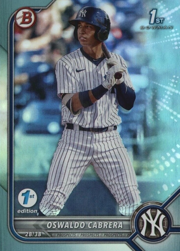 2022 Bowman 1st Edition Oswaldo Cabrera #BPPF17 Baseball Card