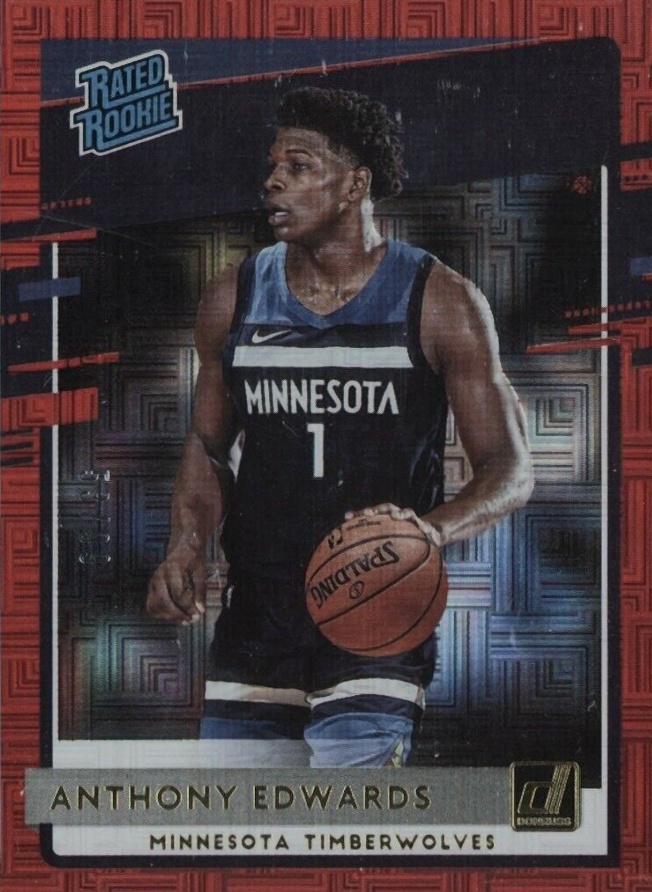 2020 Panini Donruss Anthony Edwards #201 Basketball Card