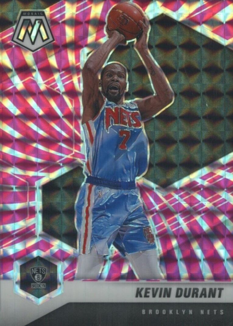 2020  Panini Mosaic Kevin Durant #7 Basketball Card