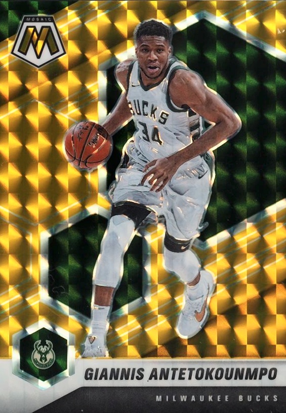 2020  Panini Mosaic Giannis Antetokounmpo #80 Basketball Card