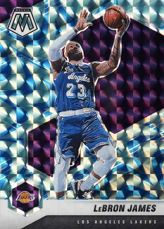 2020  Panini Mosaic LeBron James #81 Basketball Card