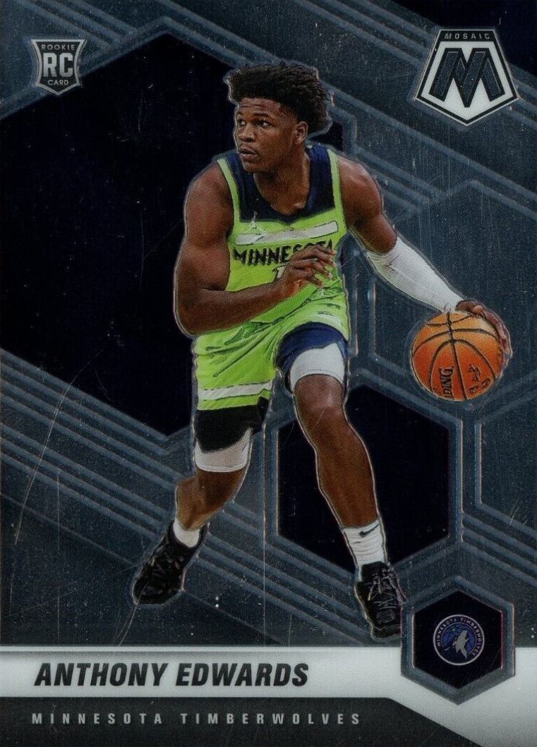 2020  Panini Mosaic Anthony Edwards #201 Basketball Card