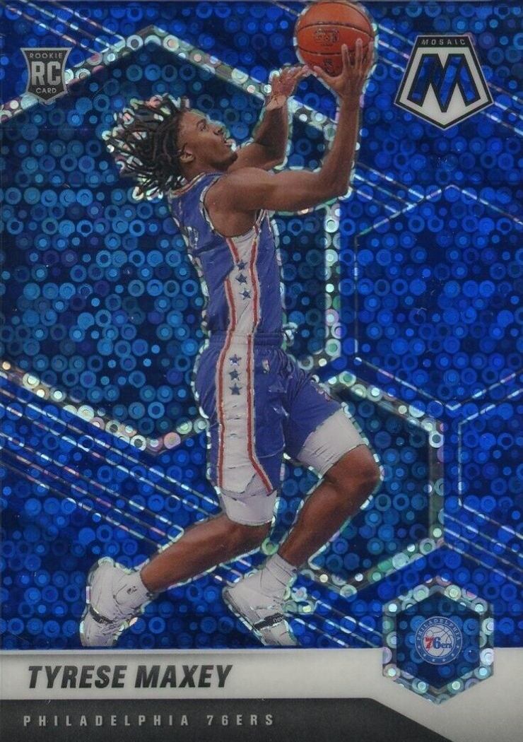 2020  Panini Mosaic Tyrese Maxey #203 Basketball Card