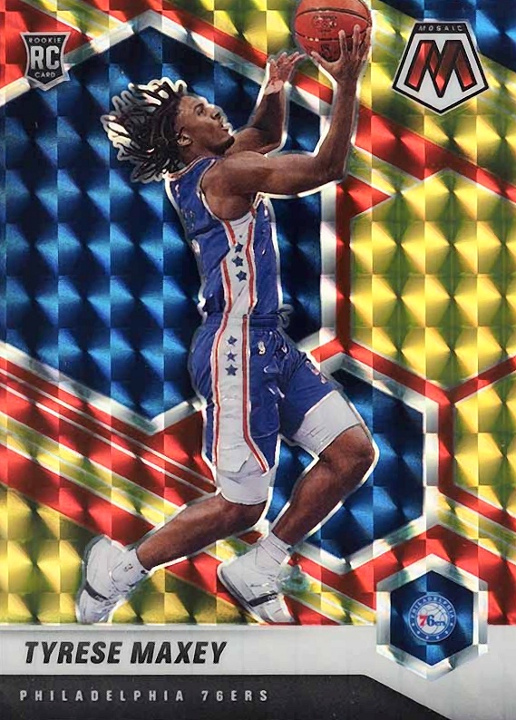 2020  Panini Mosaic Tyrese Maxey #203 Basketball Card