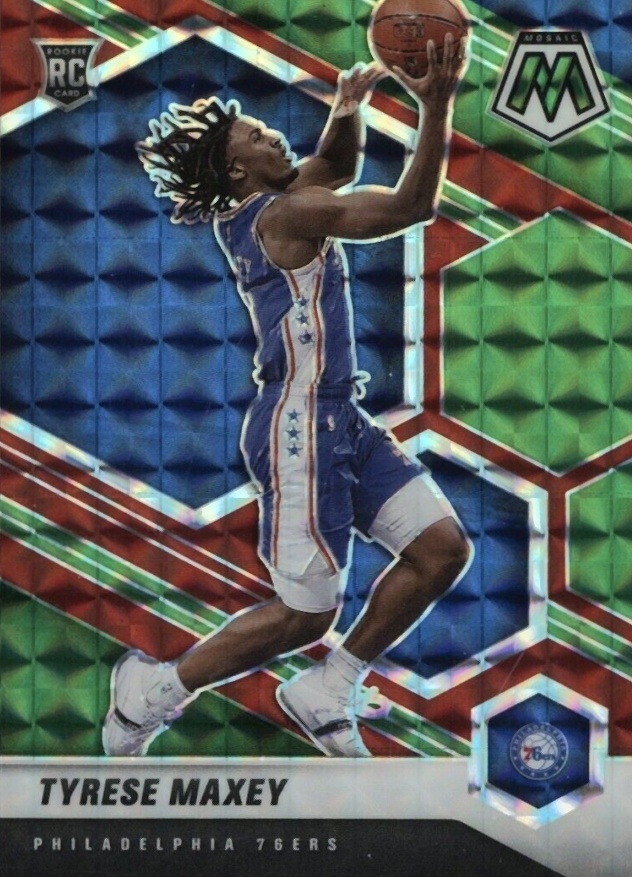 2020  Panini Mosaic Tyrese Maxey #203 Basketball Card