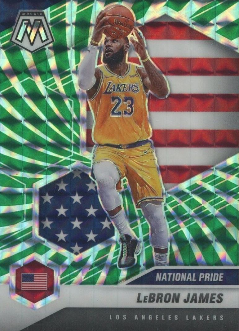 2020  Panini Mosaic LeBron James #247 Basketball Card