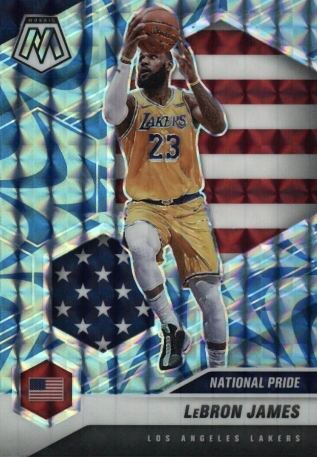 2020  Panini Mosaic LeBron James #247 Basketball Card