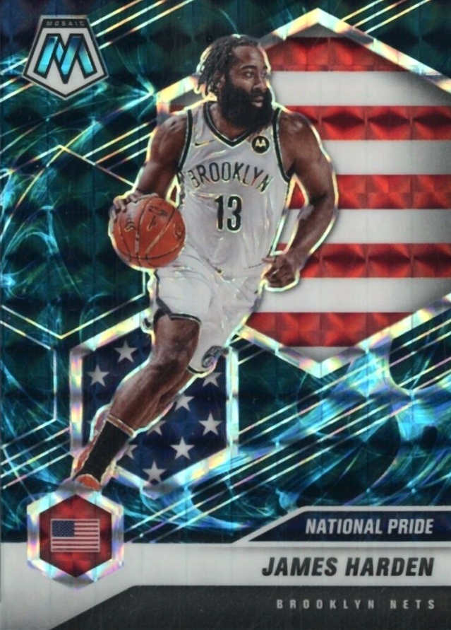 2020  Panini Mosaic James Harden #256 Basketball Card