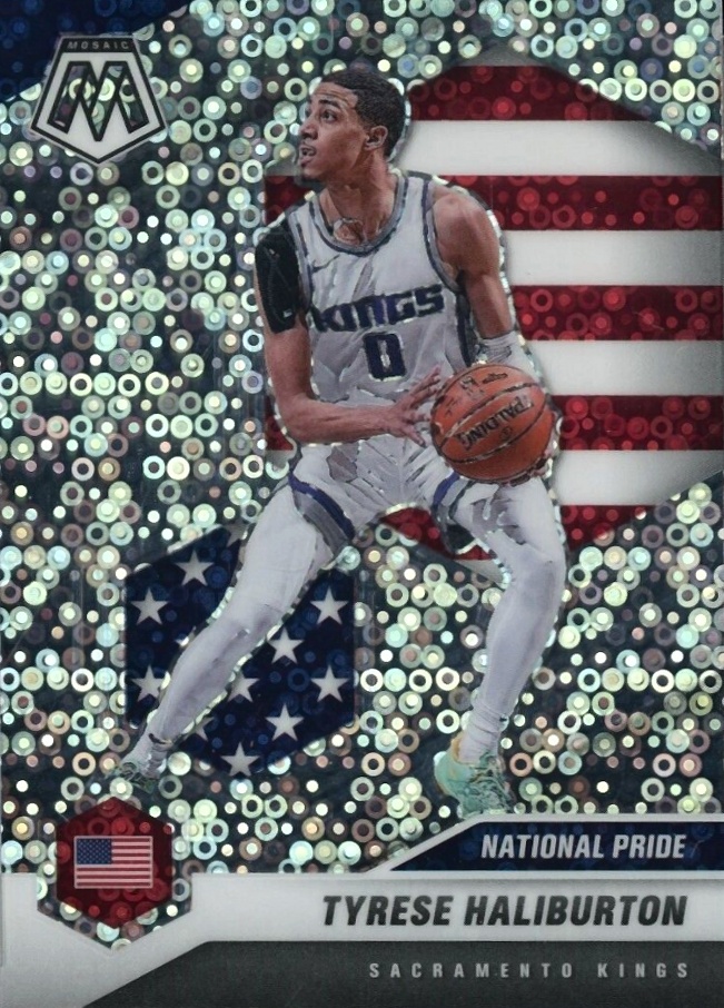 2020  Panini Mosaic Tyrese Haliburton #258 Basketball Card