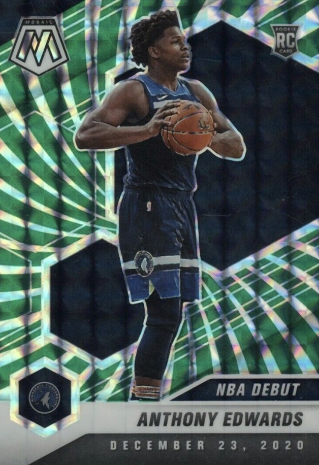 2020  Panini Mosaic Anthony Edwards #261 Basketball Card