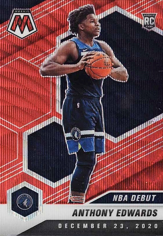 2020  Panini Mosaic Anthony Edwards #261 Basketball Card