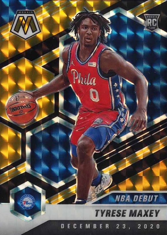 2020  Panini Mosaic Tyrese Maxey #263 Basketball Card