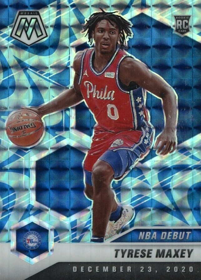 2020  Panini Mosaic Tyrese Maxey #263 Basketball Card