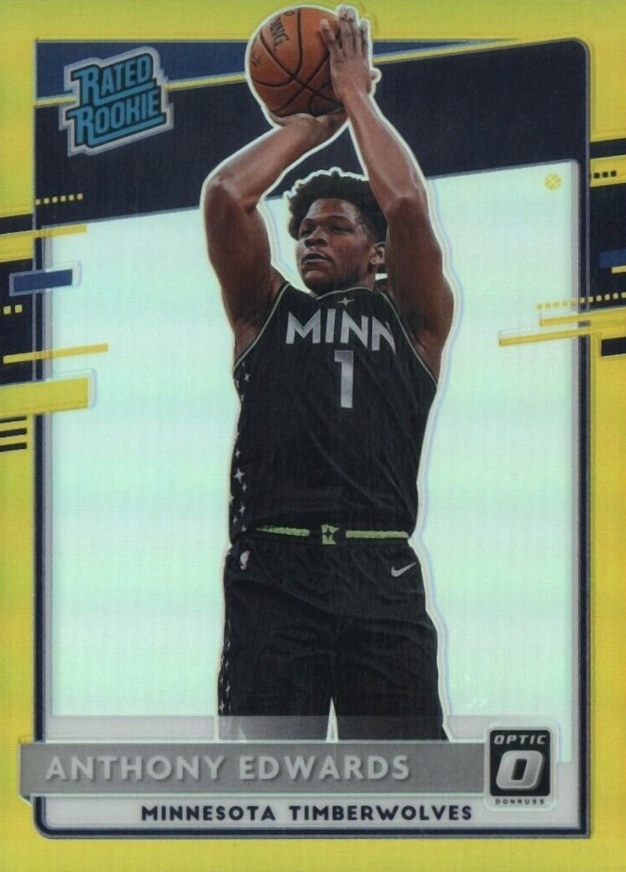 2020 Panini Donruss Optic Anthony Edwards #151 Basketball Card