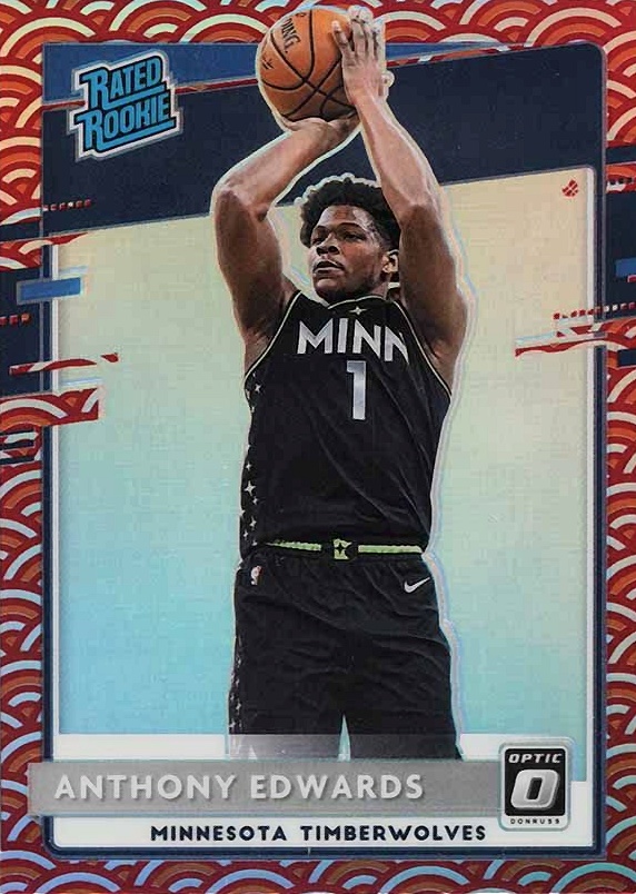 2020 Panini Donruss Optic Anthony Edwards #151 Basketball Card