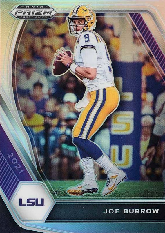 2021 Panini Prizm Draft Picks Joe Burrow #3 Football Card