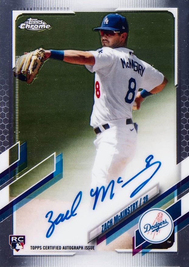 2021 Topps Chrome Rookie Autographs Zach Mckinstry #RAZM Baseball Card