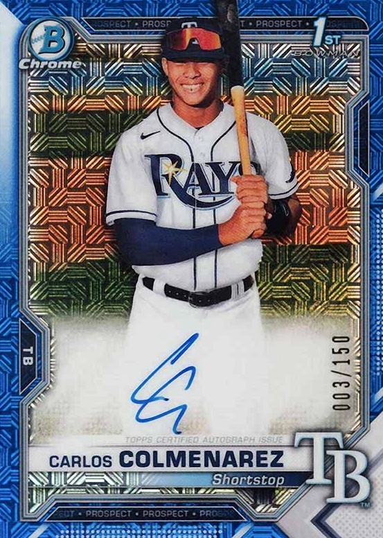 2021 Bowman Chrome Mega Box Carlos Colmenarez #238 Baseball Card