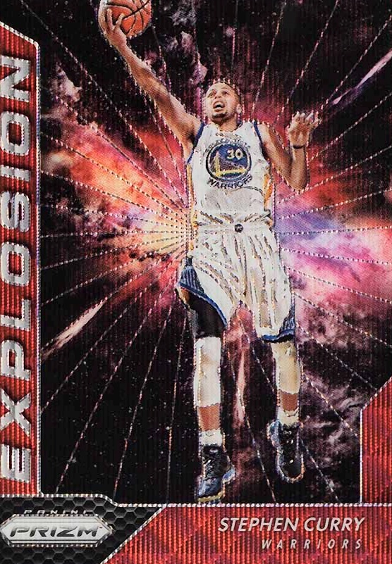 2016 Panini Prizm Explosion Stephen Curry #17 Basketball Card