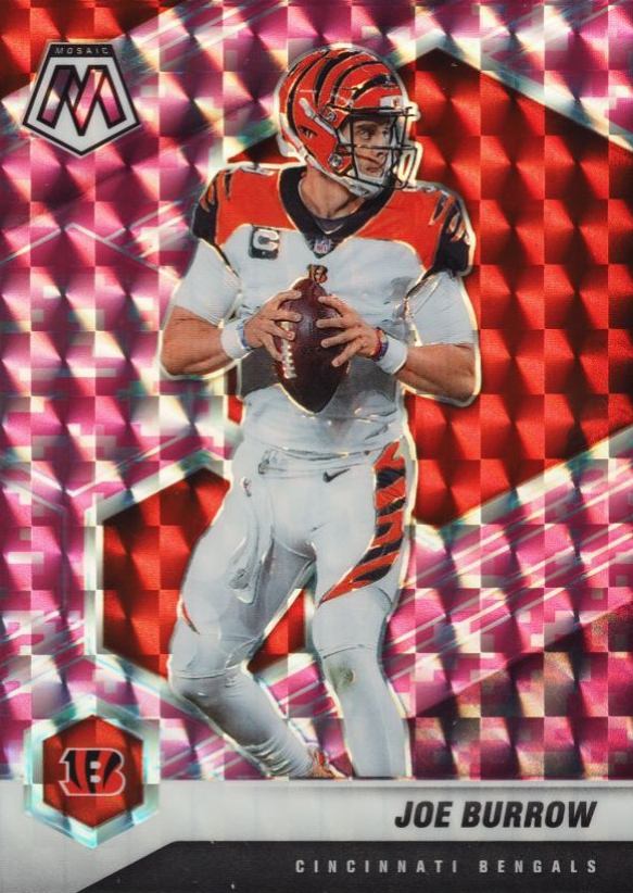 2021 Panini Mosaic Joe Burrow #47 Football Card