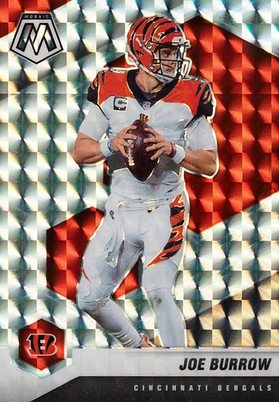 2021 Panini Mosaic Joe Burrow #47 Football Card