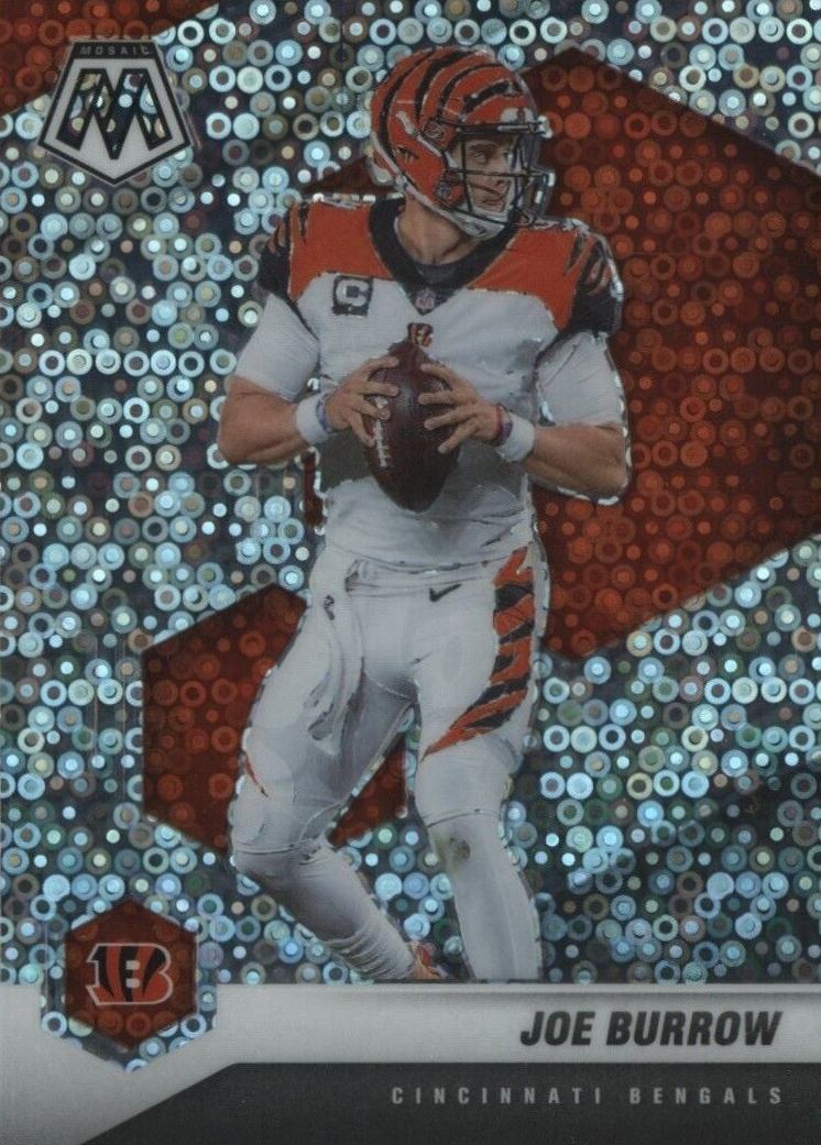 2021 Panini Mosaic Joe Burrow #47 Football Card