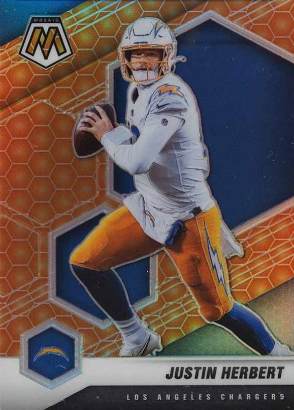 2021 Panini Mosaic Justin Herbert #111 Football Card