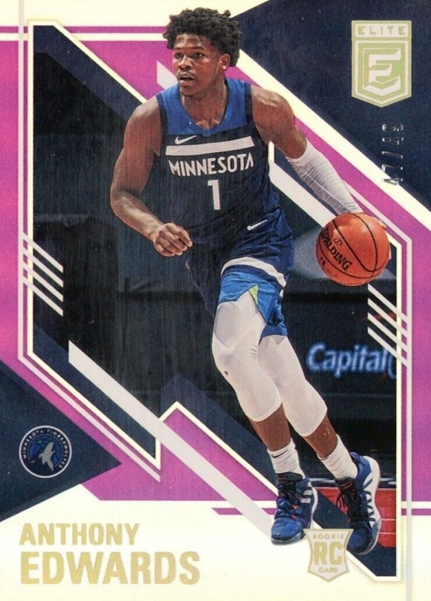 2020 Panini Donruss Elite Anthony Edwards #135 Basketball Card