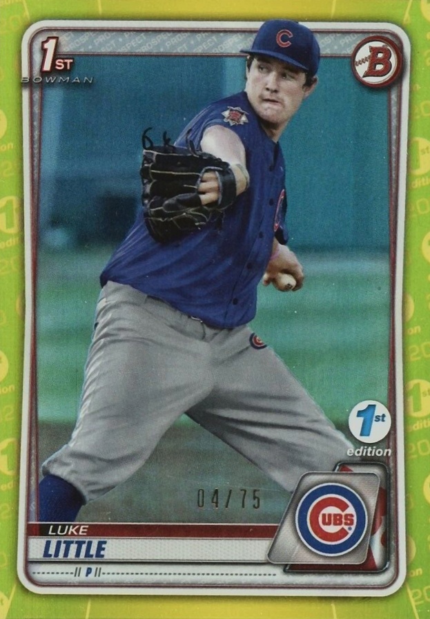 2020 Bowman Draft 1st Edition Luke Little #BD105 Baseball Card