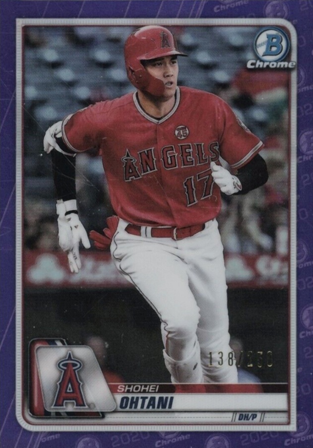 2020 Bowman Chrome Shohei Ohtani #58 Baseball Card