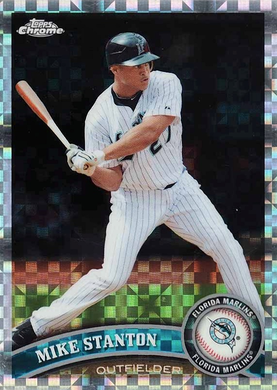 2011 Topps Chrome Mike Stanton #85 Baseball Card