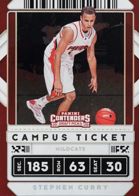 2020 Panini Contenders Draft Picks Stephen Curry #1V Basketball Card