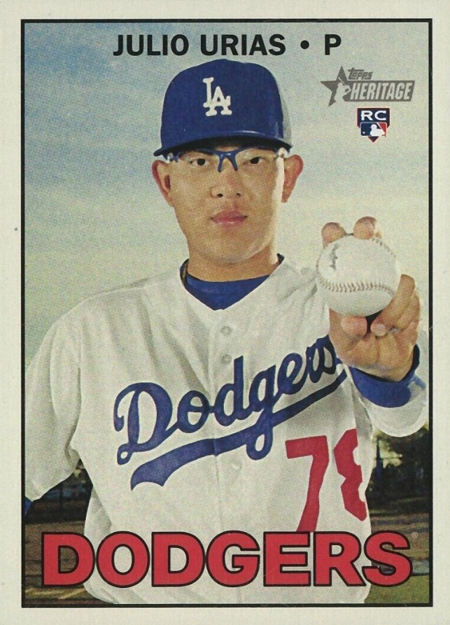 2016 Topps Heritage Julio Urias #600 Baseball Card