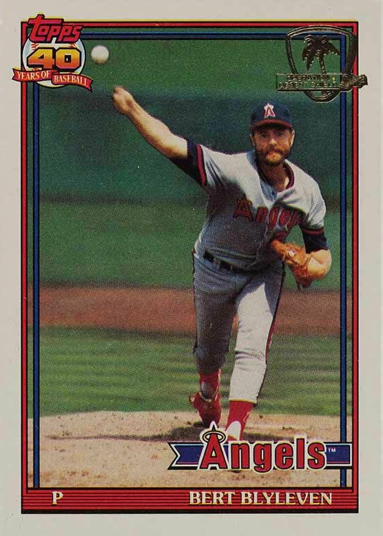 1991 Topps Desert Shield Bert Blyleven #615 Baseball Card