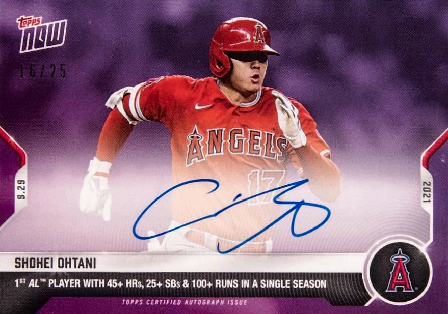 2021 Topps Now Shohei Ohtani #878C Baseball Card