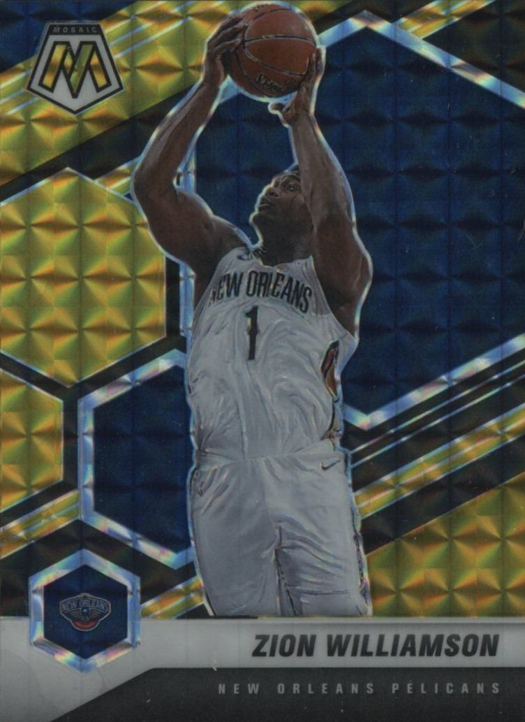 2020  Panini Mosaic Zion Williamson #49 Basketball Card